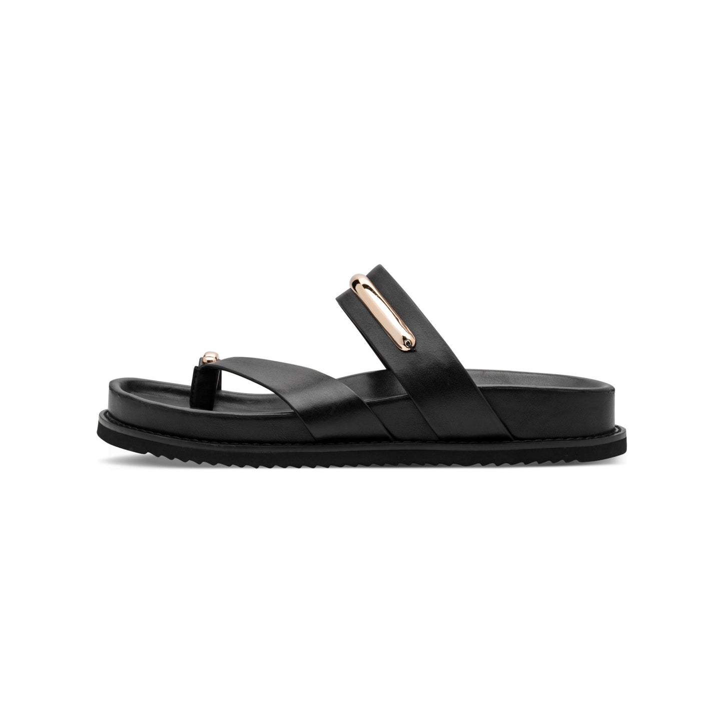 Tamaris Sandal Toe Post Sandal Black Gold 27415-46
