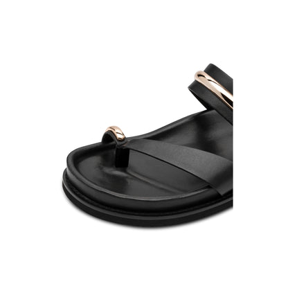 Tamaris Sandal Toe Post Sandal Black Gold 27415-46