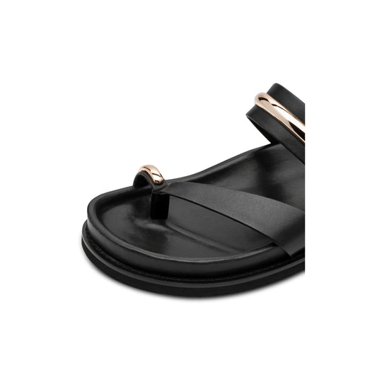 Tamaris Sandal Toe Post Sandal Black Gold 27415-46