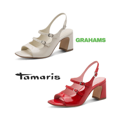 Tamaris Shania 3 Strap Patent Sandal 28323-46