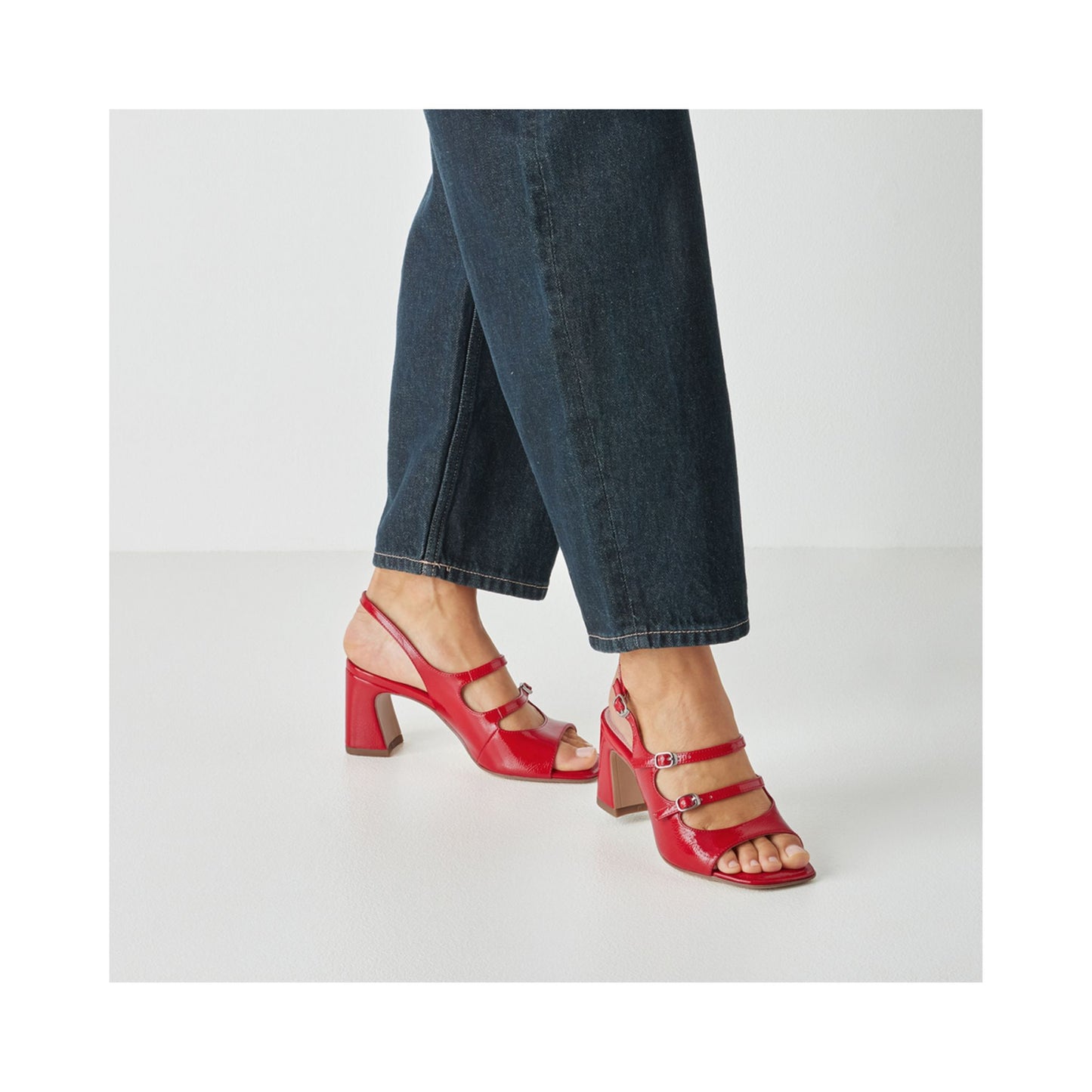Tamaris Shania 3 Strap Patent Sandal 28323-46