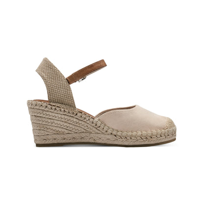 Tamaris Espadrille Wedge Sandal Beige 29610-42
