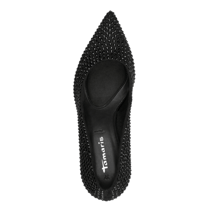 Tamaris Pointed Toe Jewelled High Heel Pump 22468