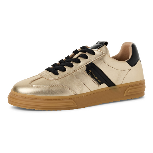 Tamaris Gold Black Trainer 23788-42