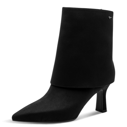 Tamaris Cuffed Suede High Heel Ankle Boot 25027