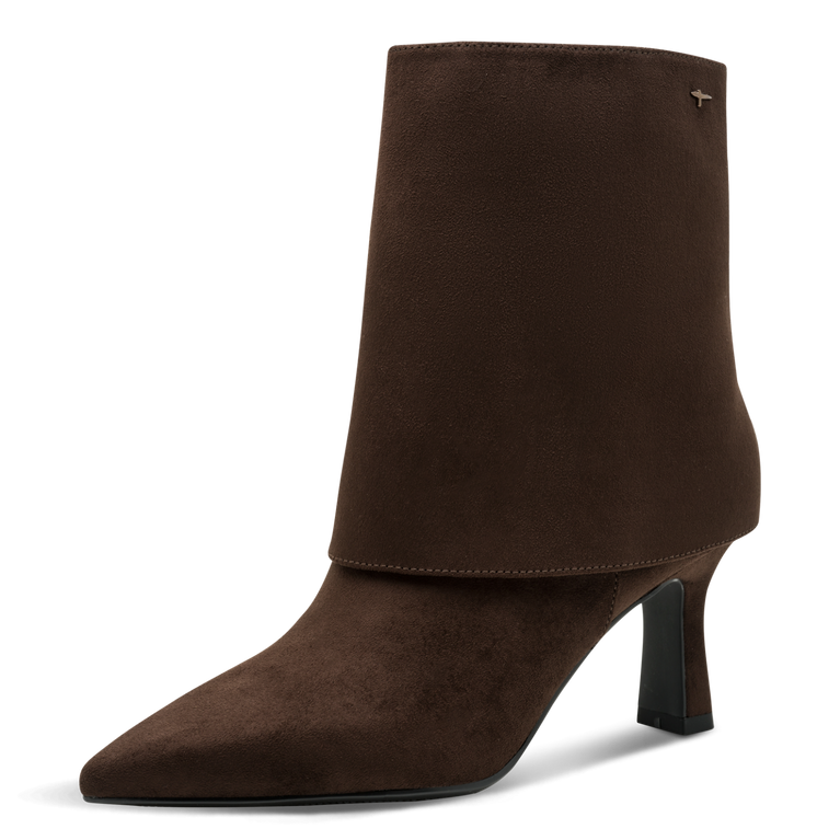 Tamaris Cuffed Suede High Heel Ankle Boot 25027