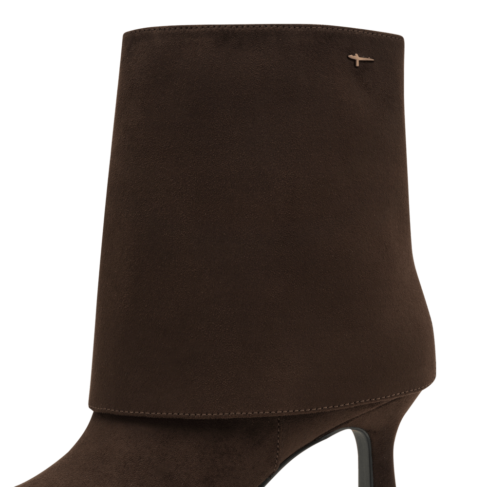 Tamaris Cuffed Suede High Heel Ankle Boot 25027