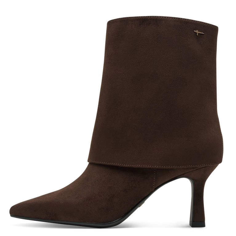 Tamaris Cuffed Suede High Heel Ankle Boot 25027