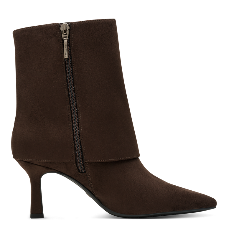 Tamaris Cuffed Suede High Heel Ankle Boot 25027