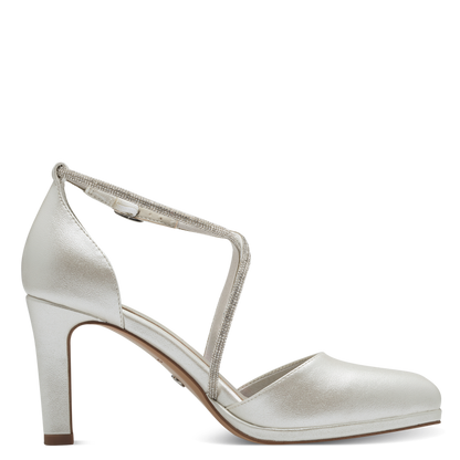 Tamaris Cross Strap Pearl Heels 22450-42