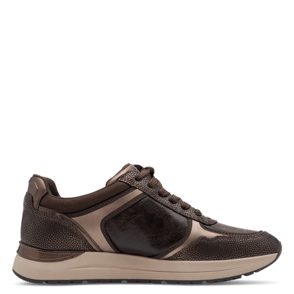 Tamaris Trainer Chocolate Brown Zipper 23734-37