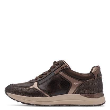 Tamaris Trainer Chocolate Brown Zipper 23734-37