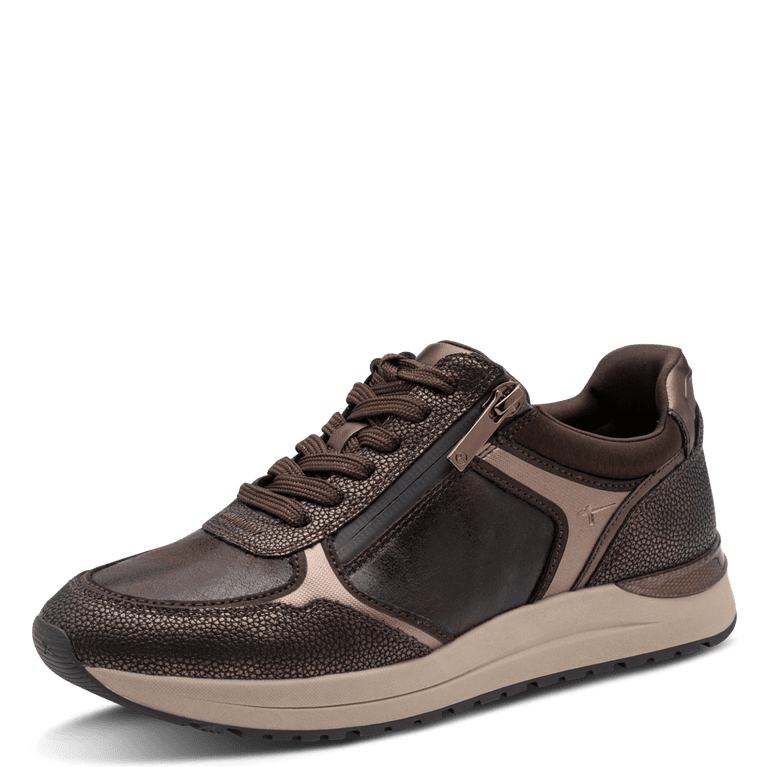 Tamaris Trainer Chocolate Brown Zipper 23734-37