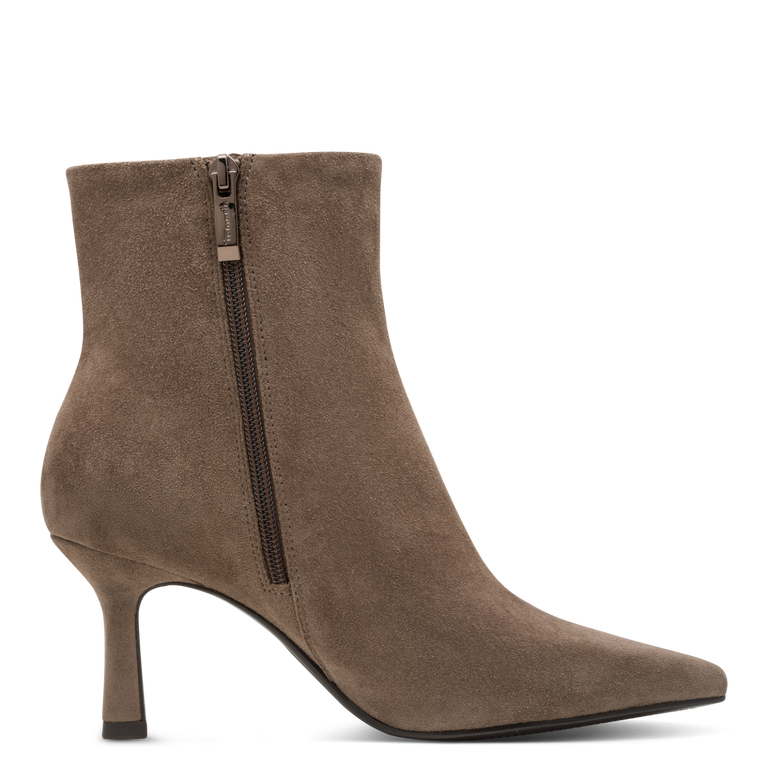 Tamaris Pointed Toe High Heeled Suede Leather Boot 25358