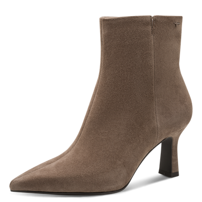 Tamaris Pointed Toe High Heeled Suede Leather Boot 25358