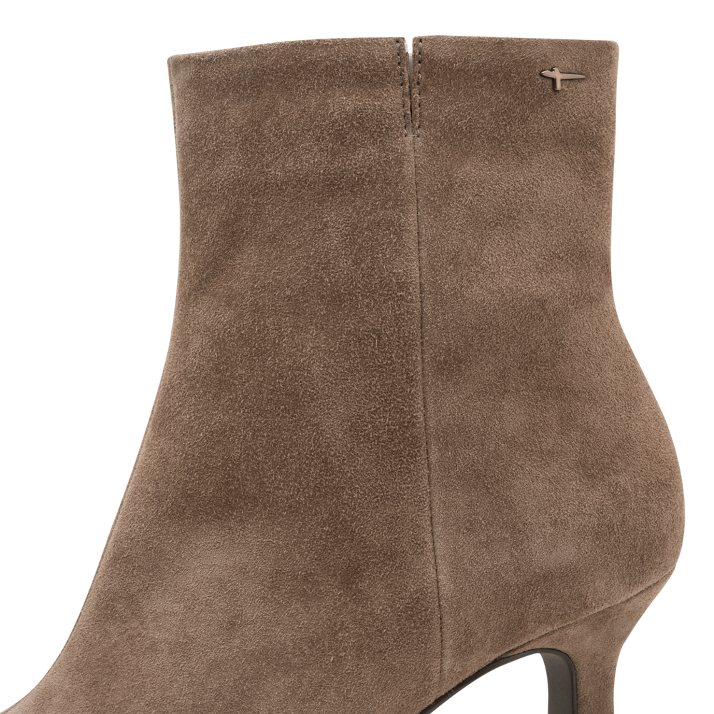 Tamaris Pointed Toe High Heeled Suede Leather Boot 25358