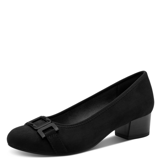 Jana Block Heel Court Shoe 22369-45
