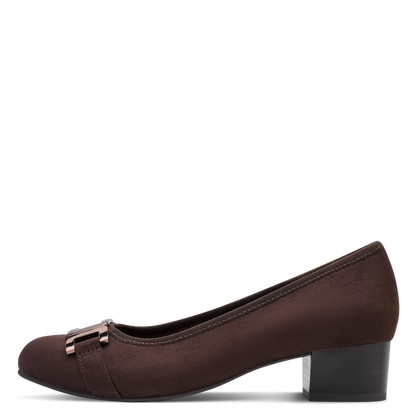 Jana Block Heel Court Shoe 22369-45