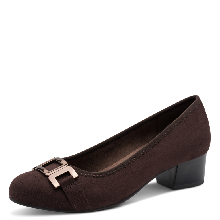 Jana Block Heel Court Shoe 22369-45