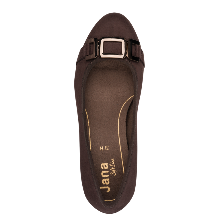 Jana Block Heel Court Shoe 22369-45