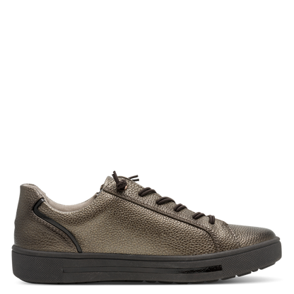 Jana Wide Fit Side Zip Metallic Runner 23660