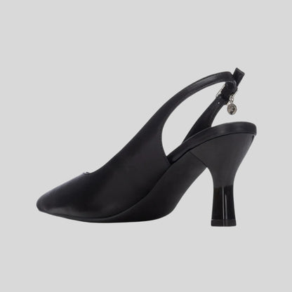 Xti Pointed Toe Sling Back Black  145369
