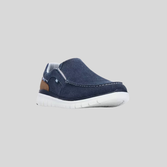 XTI Mens Super Light Canvas Slip On Shoes Navy 145763