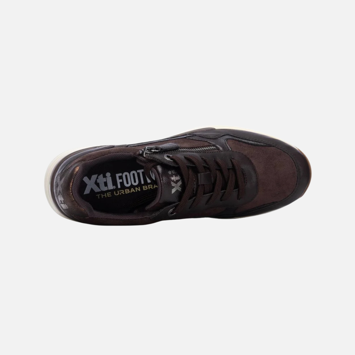 Xti Casual Wedge Runner - Brown 146169