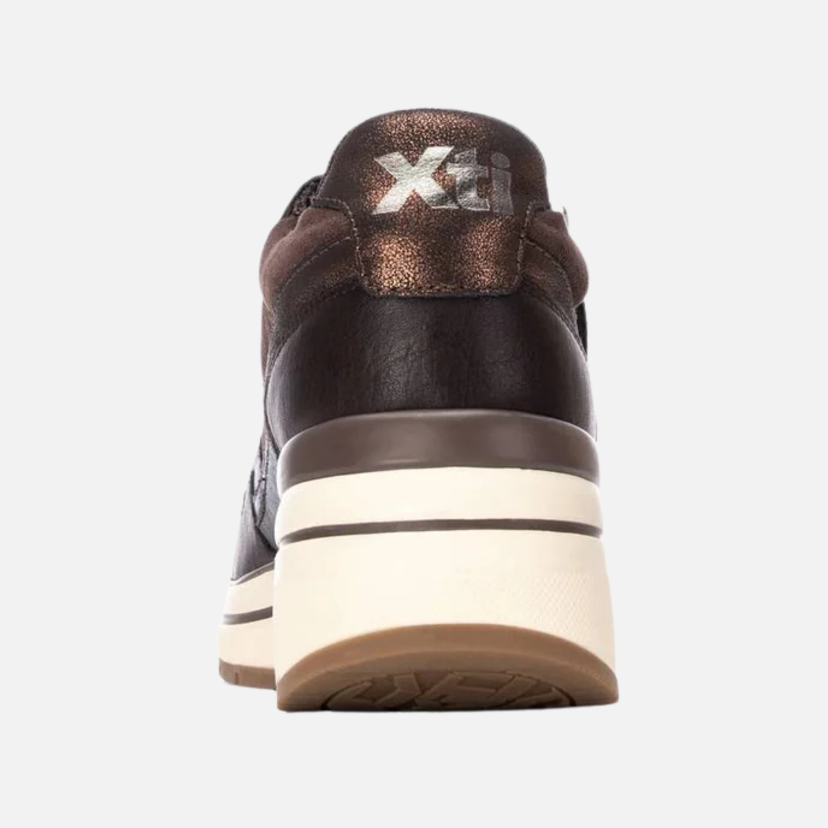 Xti Casual Wedge Runner - Brown 146169