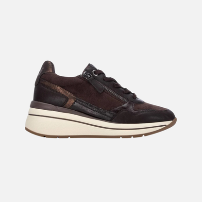 Xti Casual Wedge Runner - Brown 146169