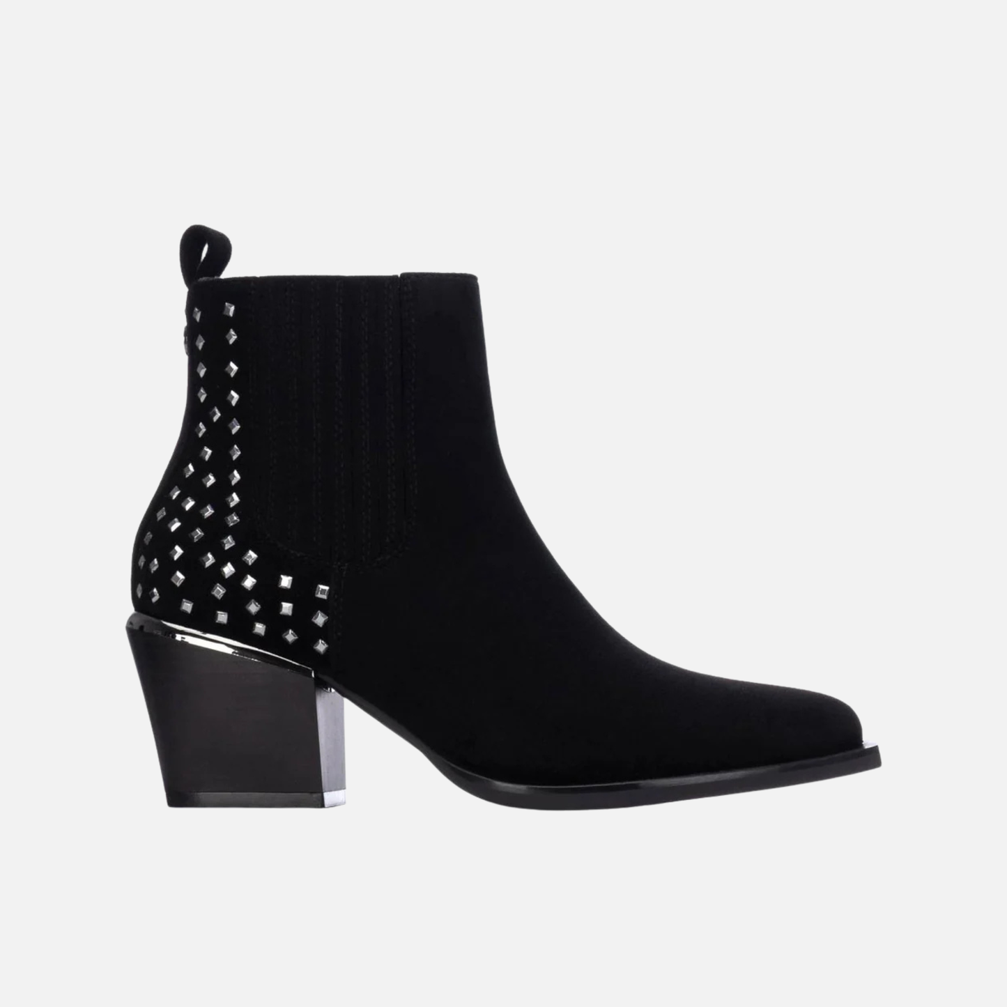 Xti Studded Block Heel Ankle Boot 146480