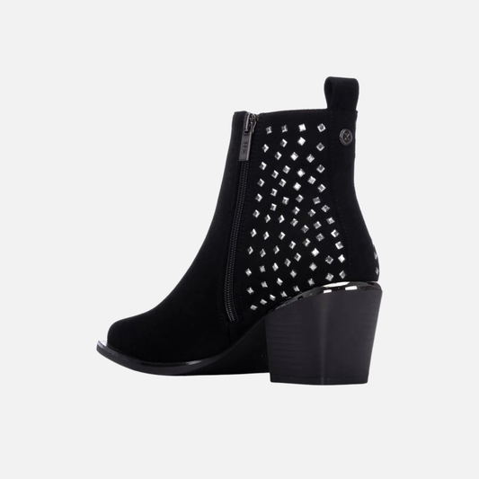 Xti Studded Block Heel Ankle Boot 146480