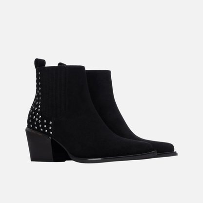 Xti Studded Block Heel Ankle Boot 146480