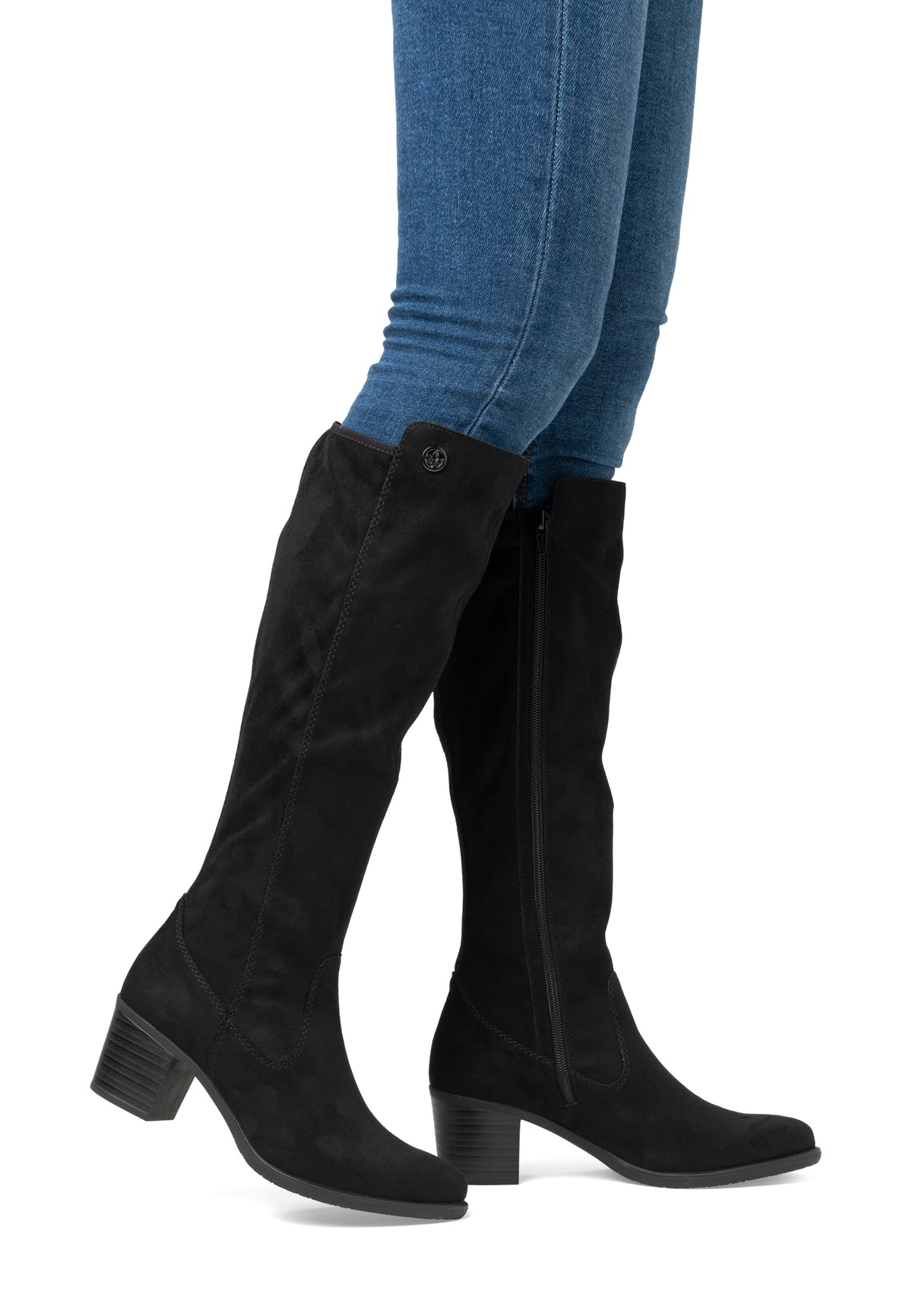 Rieker Knee High Block Heel Boot Y2050