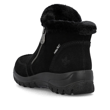Rieker Womens Fleece Lined Tex Zip Ankle Boot L7188-00