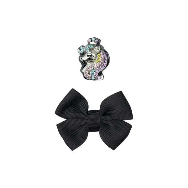 Lelli Kelly Unicorn Charm Bianca 8616 - G Fitting - Black Patent Leather