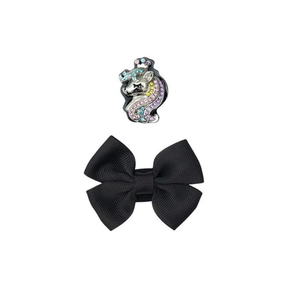 Lelli Kelly Unicorn Charm Bianca 8616 - G Fitting - Black Patent Leather