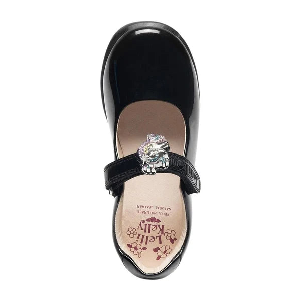 Lelli Kelly Unicorn Charm Bianca 8616 - G Fitting - Black Patent Leather